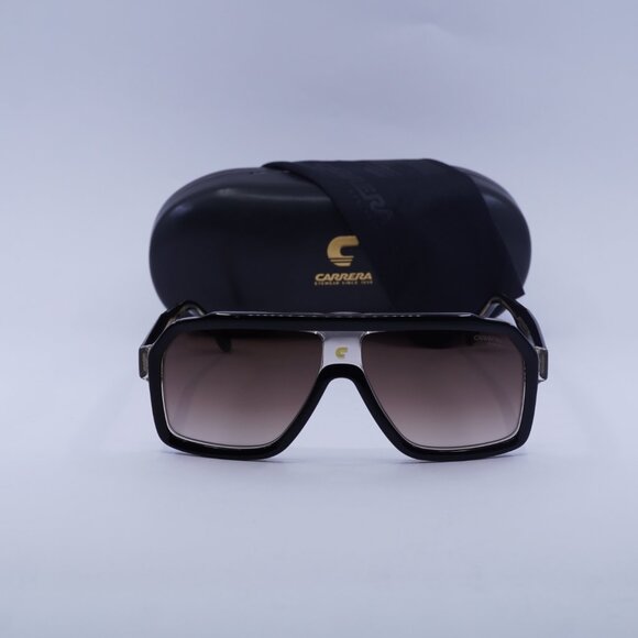 CARRERA 1053/S 00WM A8 Aviator Sunglasses - Black Beige/Brown - Picture 3 of 11